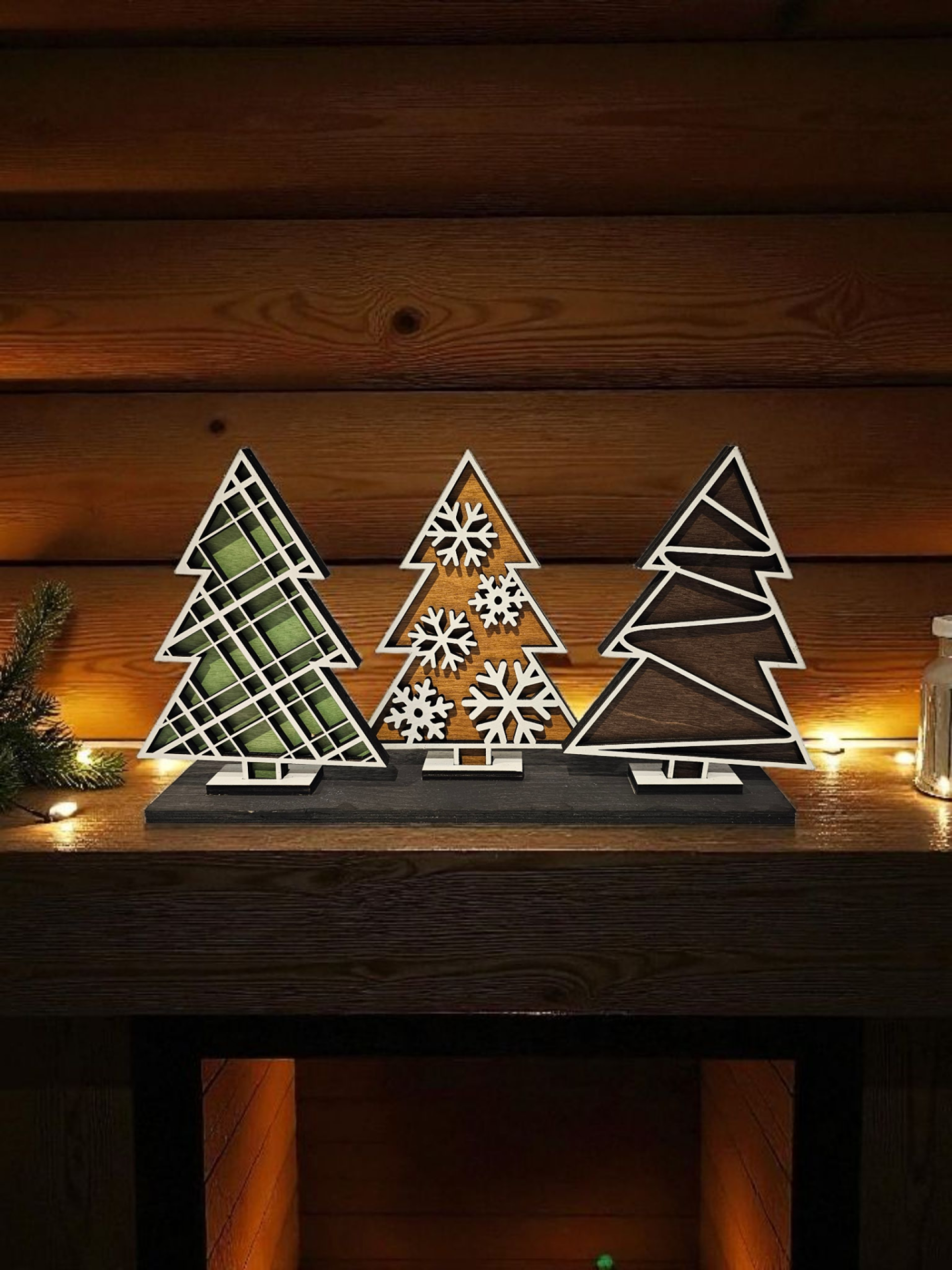 Mix & Match Trees - Diagonal  Plaid