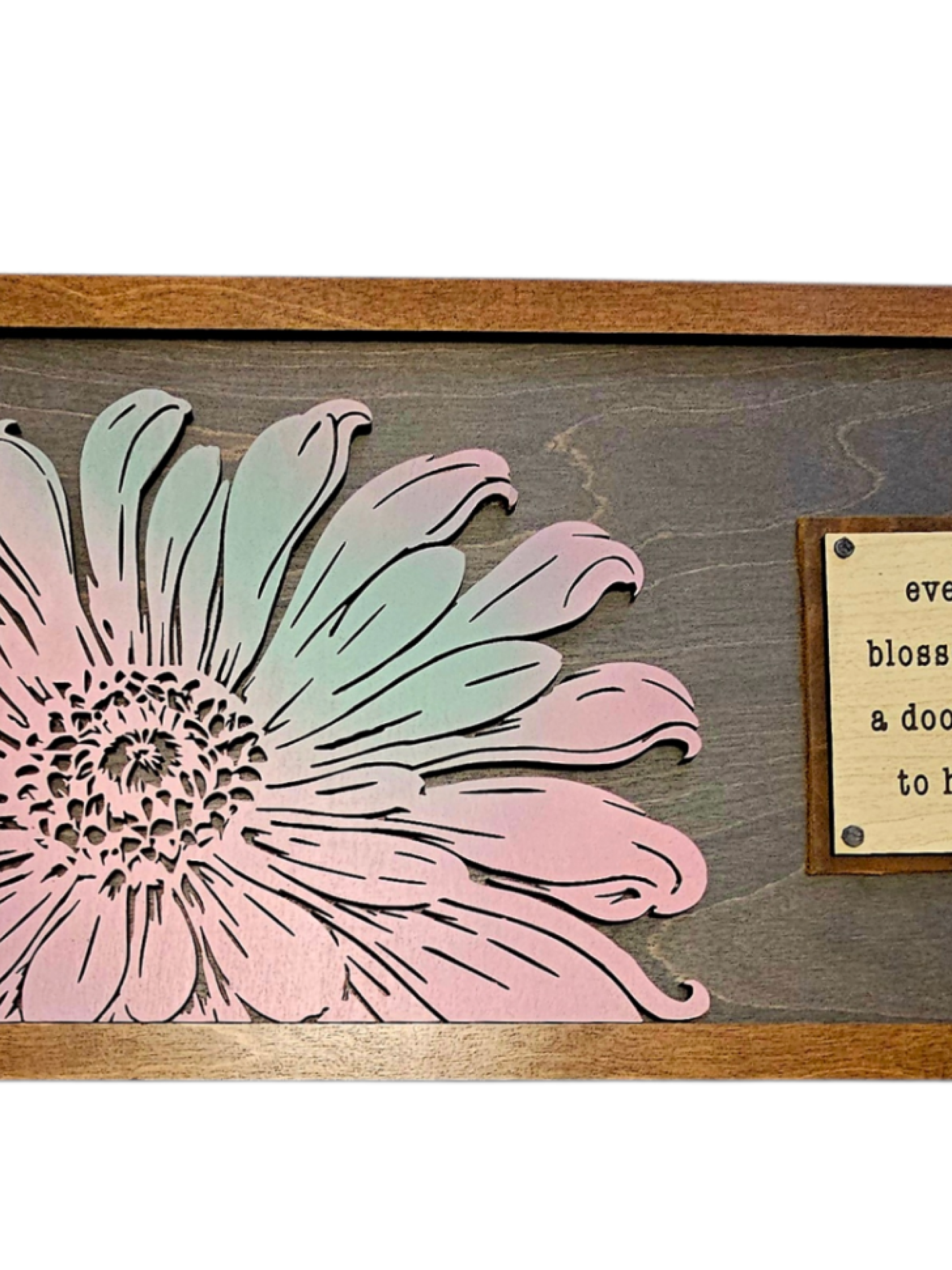 Every blossom is a doorway to hope - Pink & Sage -D-
