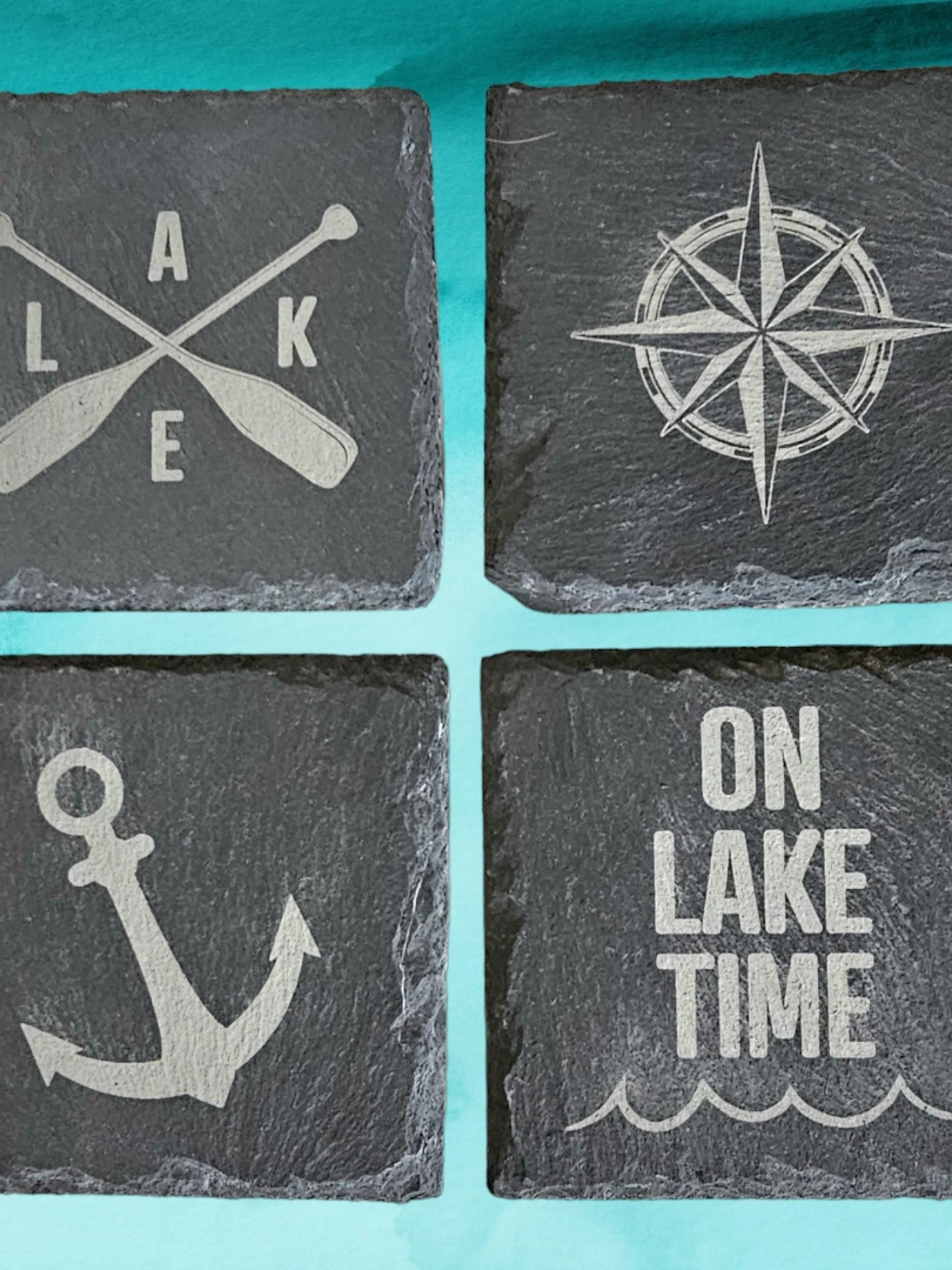 Nautical Slate Coasters 