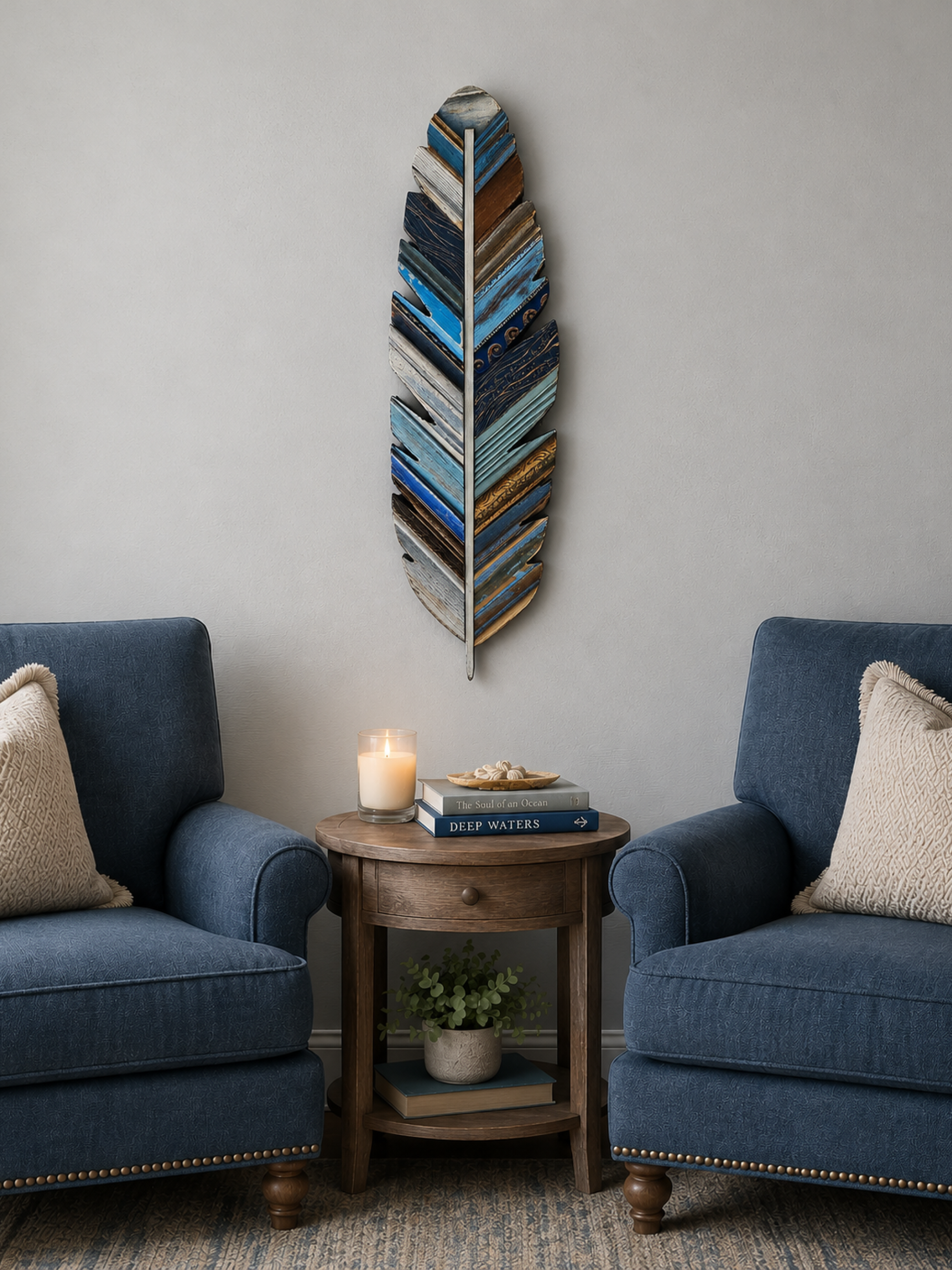 SOLD - Soar - Water Feather - 1 of 9