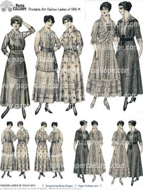 FASHION LADIES OF 1916 #1