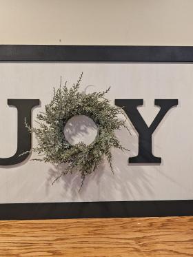 SALE - End of Season - Joy - Gray Lettering with White Background