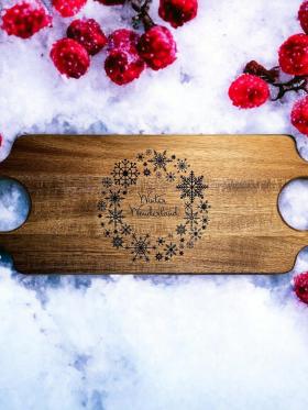SALE - End of year SALE - Snowflake Charcuterie Board